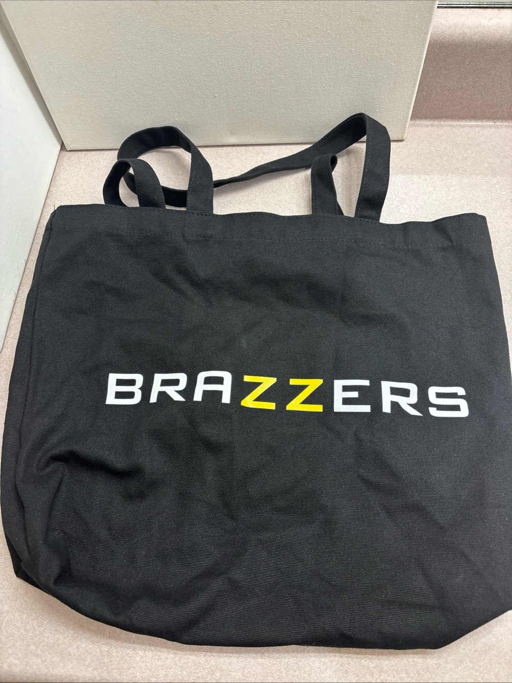 Brazzers Black Canvas Tote Bag Promo Shoulder Travel Bag